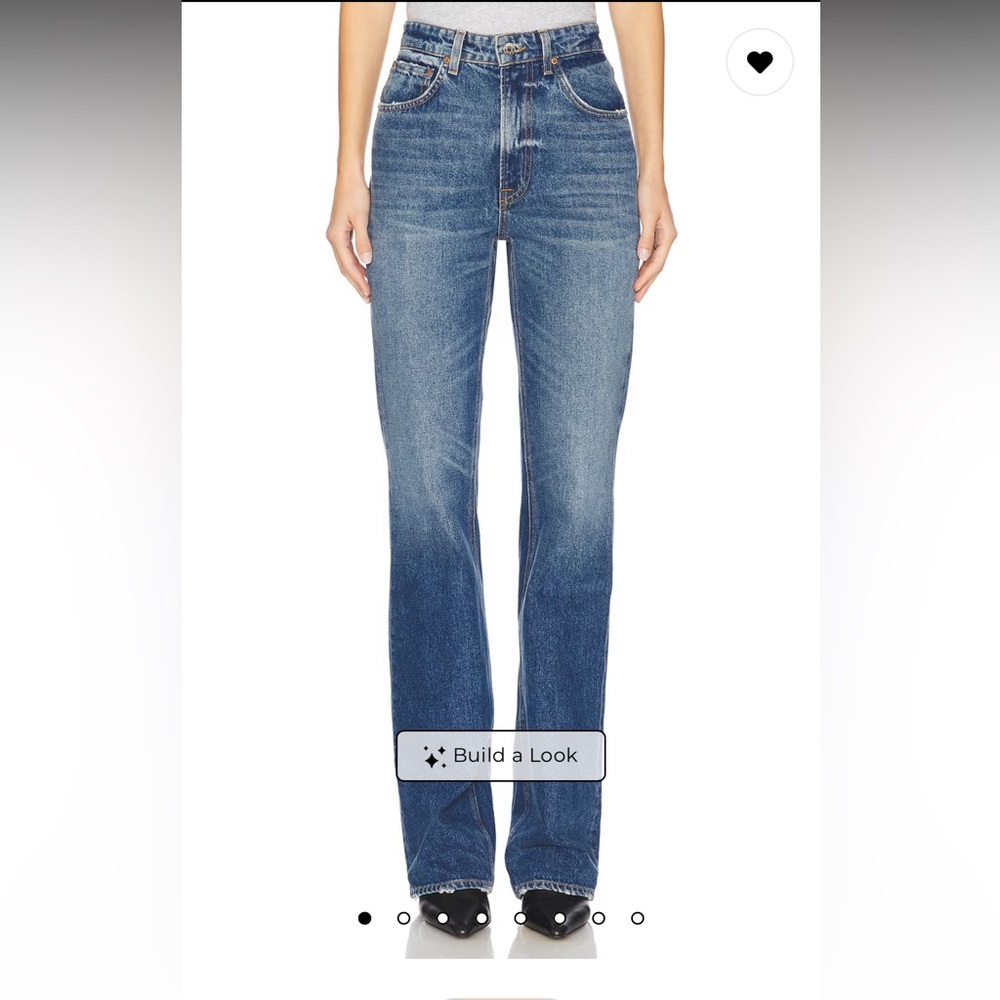 GRLFRND Melanie High Rise Boot Cut Jeans in Los Feliz Size 25 NWT.